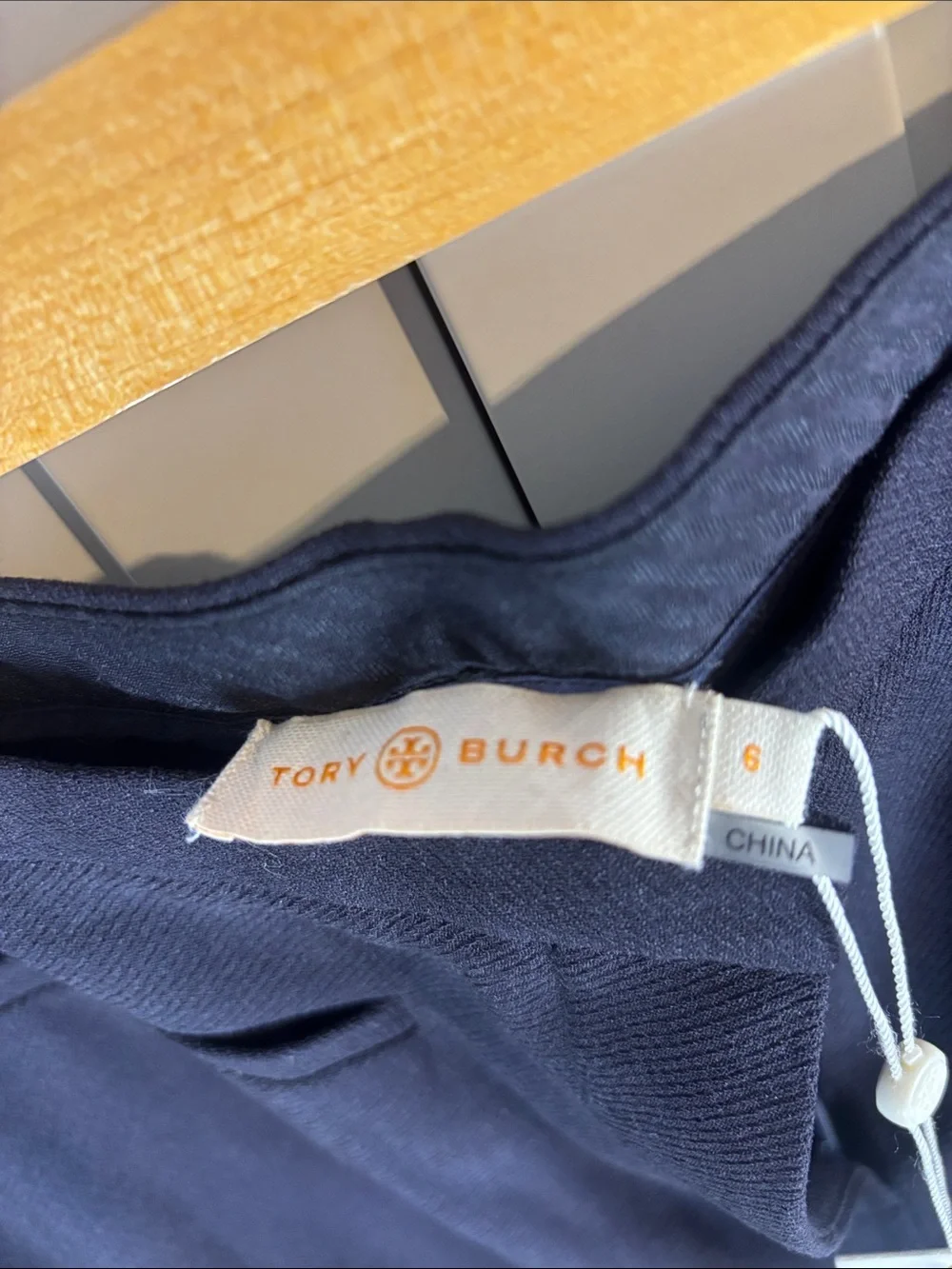 Tory Burch Navy Boot-Cut Dress Pants